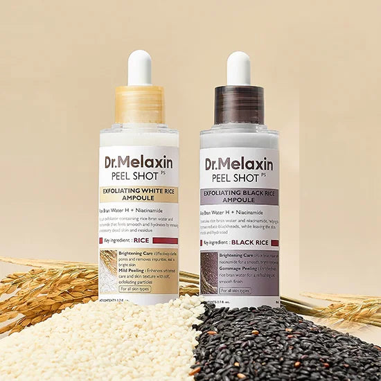 Korean Original Dr. Melaxin Rice Exfoliating Essence Hydrating Pore Shrinking Serum Facial Moisturizing Soften Korean SkinCare
